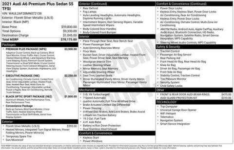 2021 Audi A6 quattro Premium Plus 55 TFSI