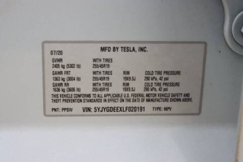 2020 Tesla Model Y Long Range