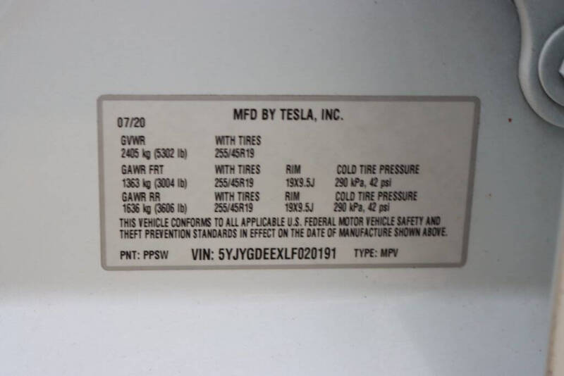 2020 Tesla Model Y Long Range
