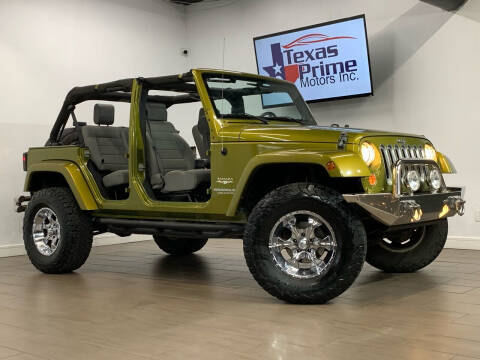 2008 Jeep Wrangler Unlimited for sale at Texas Prime Motors in Houston TX
