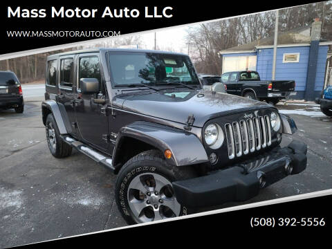 2016 Jeep Wrangler Unlimited for sale at Mass Motor Auto LLC in Millbury MA
