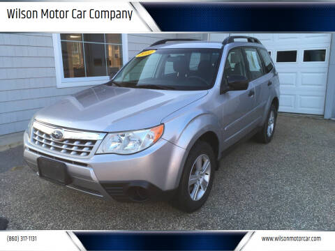 2012 Subaru Forester for sale at Wilson Motor Car Company in Moosup CT