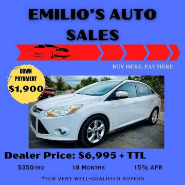 2013 Ford Focus for sale at Emilio's Auto Sales in San Antonio TX