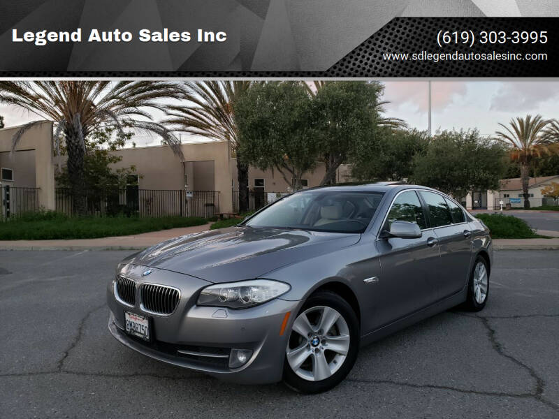 2013 BMW 5 Series for sale at Legend Auto Sales Inc in Lemon Grove CA