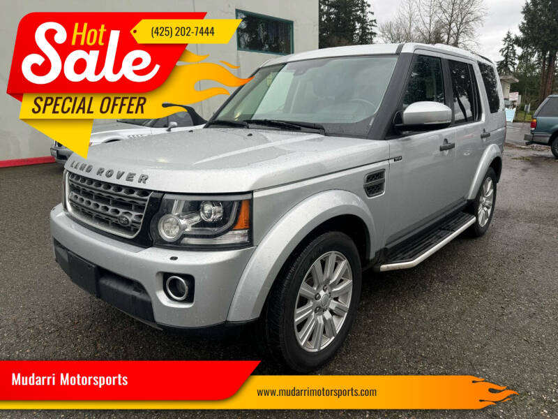 2016 Land Rover LR4 for sale at Mudarri Motorsports in Kirkland WA