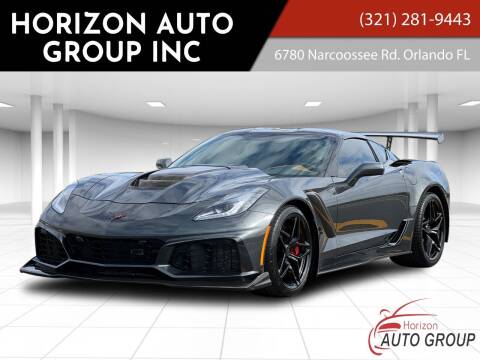 2019 Chevrolet Corvette for sale at HORIZON AUTO GROUP INC in Orlando FL
