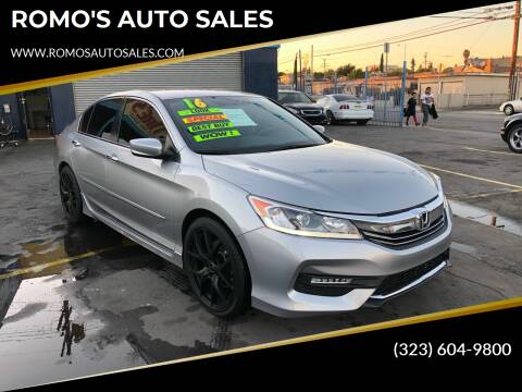 2016 Honda Accord for sale at ROMO'S AUTO SALES in Los Angeles CA