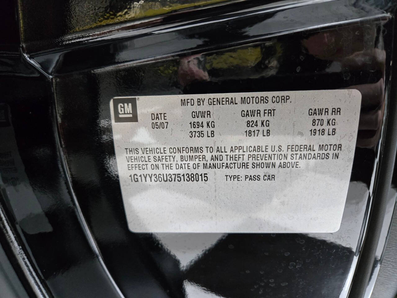 2007 Chevrolet Corvette 33