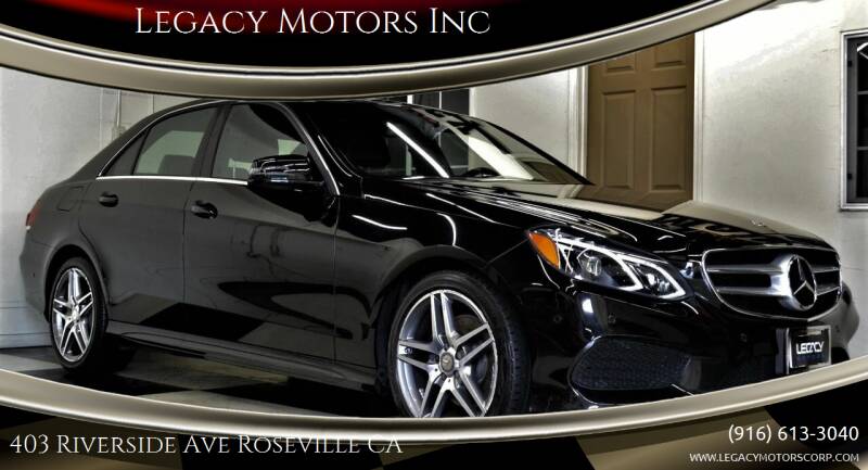 2016 Mercedes-Benz E-Class for sale at Legacy Motors Inc in Roseville CA