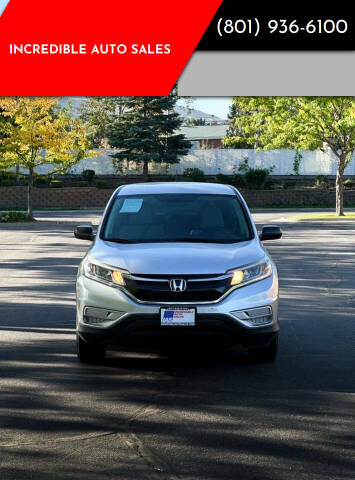 2016 Honda CR-V for sale at INCREDIBLE AUTO SALES in Bountiful UT