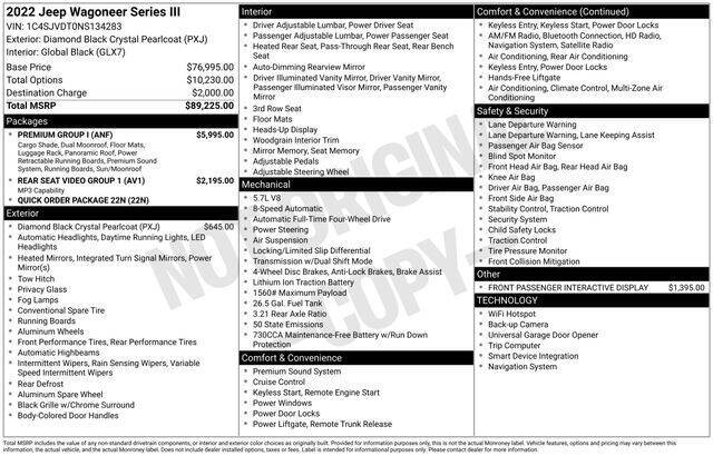 2022 Jeep Wagoneer Series III