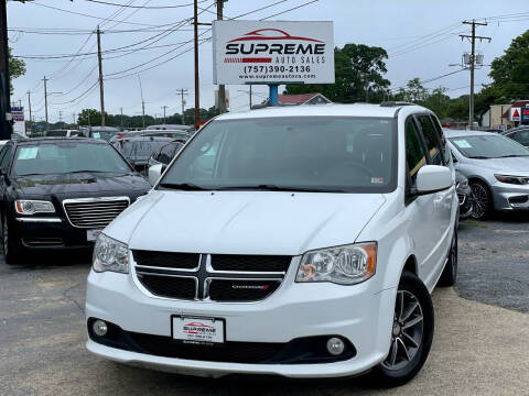 2017 Dodge Grand Caravan for sale at Supreme Auto Sales in Chesapeake VA