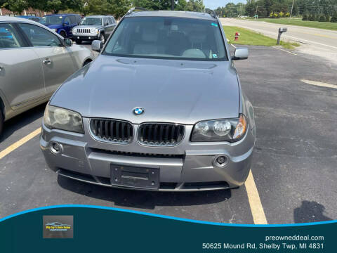 2004 BMW X3 for sale at BIG JAY'S AUTO SALES in Shelby Township MI