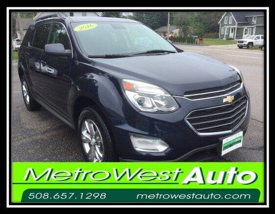 2016 Chevrolet Equinox for sale at Metro West Auto in Bellingham MA