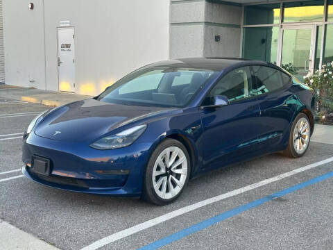 2022 Tesla Model 3 for sale at LUX AUTOMOTIVE in Riverside CA