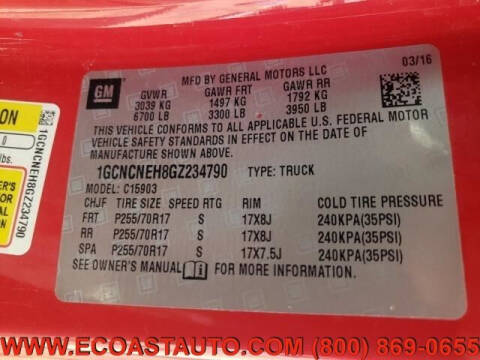 2016 Chevrolet Silverado 1500