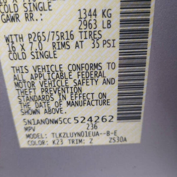 2012 Nissan Xterra PRO-4X