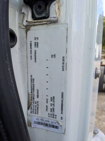 2019 International 4300 24 ft Cab Chassis(CDL)