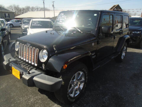 2016 Jeep Wrangler Unlimited for sale at River City Auto Sales in Cottage Hills IL
