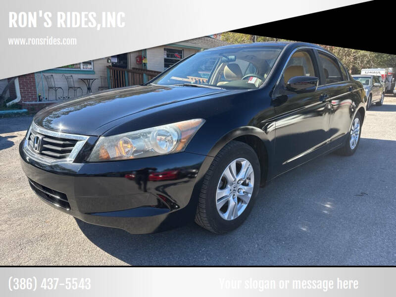 2009 Honda Accord for sale at RON'S RIDES,INC in Bunnell FL