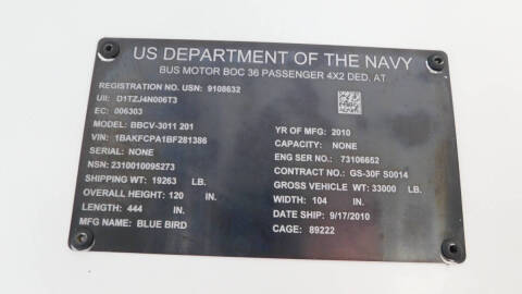 2011 Blue Bird Vision
