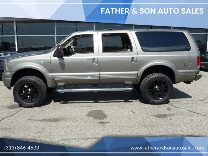 2005 Ford Excursion for sale at Father & Son Auto Sales in Dearborn MI