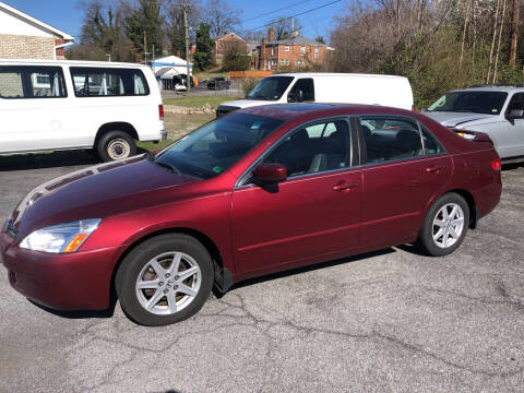 2004 Honda Accord for sale at J & J Autoville Inc. in Roanoke VA
