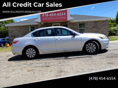 2012 Honda Accord for sale at All Credit Car Sales in Milledgeville GA