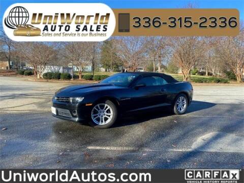 2015 Chevrolet Camaro for sale at Uniworld Auto Sales LLC. in Greensboro NC