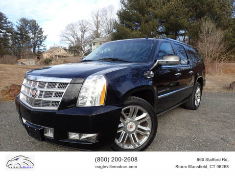 2013 Cadillac Escalade ESV for sale at EAGLEVILLE MOTORS LLC in Storrs Mansfield CT