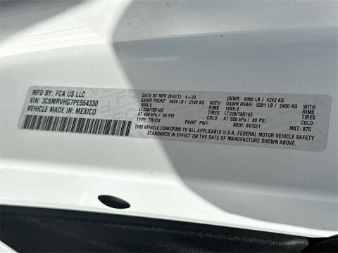 2023 RAM ProMaster 3500 159 WB