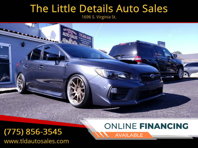 2018 Subaru WRX for sale at The Little Details Auto Sales in Reno NV