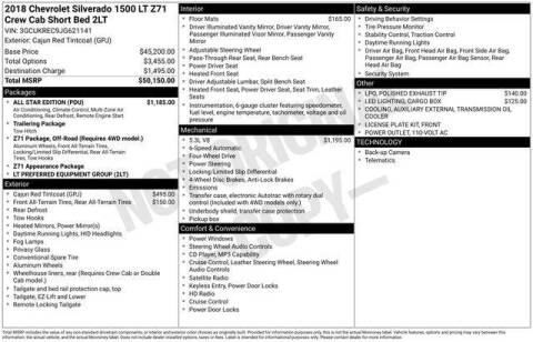 2018 Chevrolet Silverado 1500