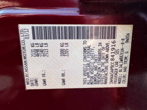 2012 Nissan Maxima 3.5 S
