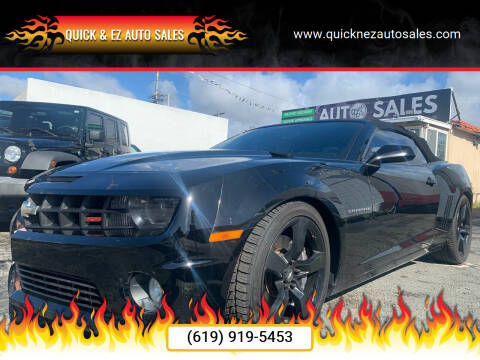 2011 Chevrolet Camaro for sale at QUICK & EZ AUTO SALES in National City CA