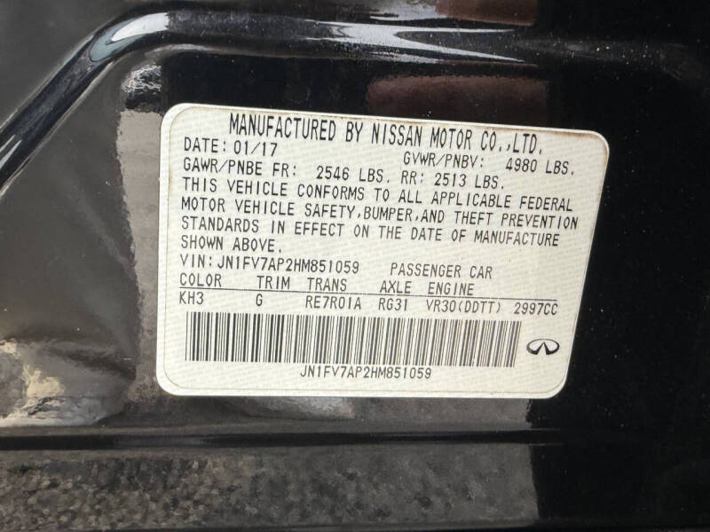 2017 Infiniti Q50 Red Sport 400