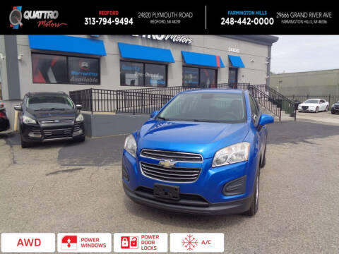 2015 Chevrolet Trax for sale at Quattro Motors 2 in Farmington Hills MI