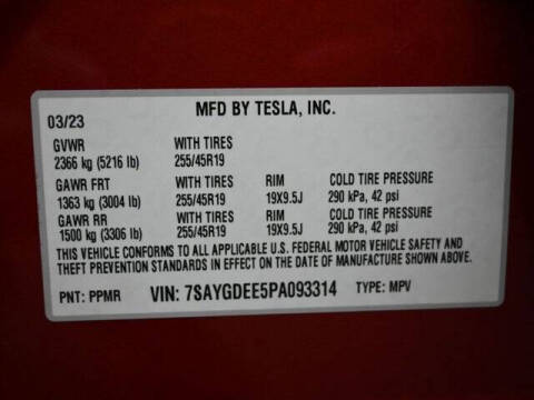 2023 Tesla Model Y Long Range