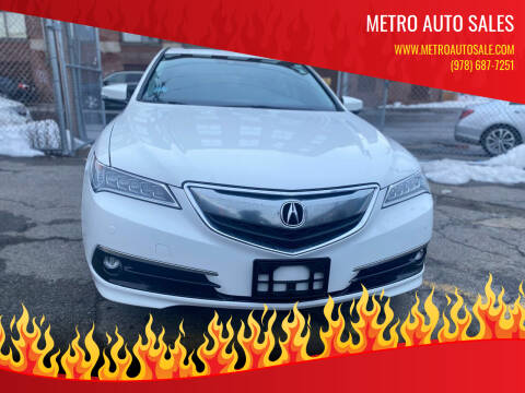 2015 Acura TLX for sale at Metro Auto Sales in Lawrence MA