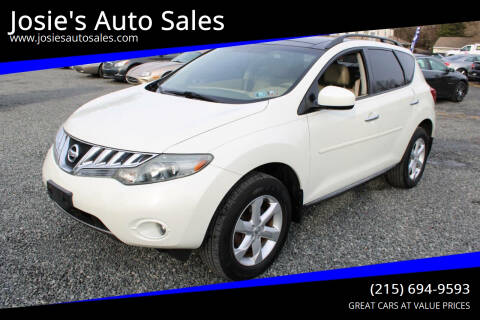 2010 Nissan Murano for sale at Josie's Auto Sales in Gilbertsville PA