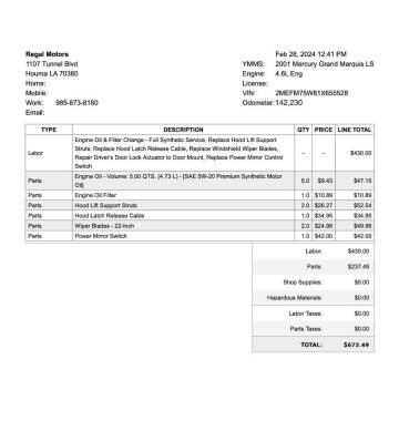 2001 Mercury Grand Marquis LS