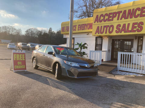 2012 Toyota Camry for sale at Acceptance Auto Sales in Lithia Springs GA