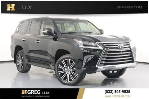 2020 Lexus LX 570 for sale at HGREG LUX EXCLUSIVE MOTORCARS in Pompano Beach FL