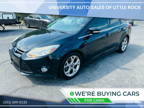 2012 Ford Focus for sale at University Auto Sales of Little Rock in Little Rock AR