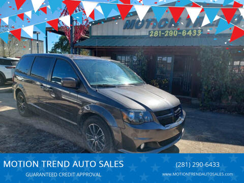 2015 Dodge Grand Caravan for sale at MOTION TREND AUTO SALES in Tomball TX