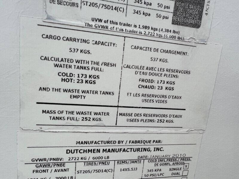 2010 Dutchmen KODIAK