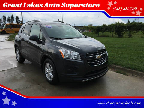 2016 Chevrolet Trax for sale at Great Lakes Auto Superstore in Waterford Township MI