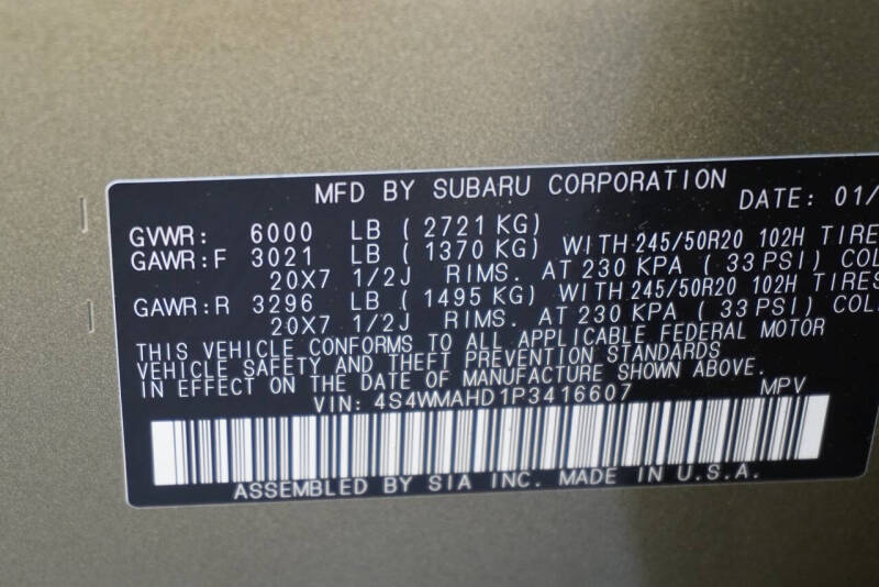 2023 Subaru Ascent Onyx Edition