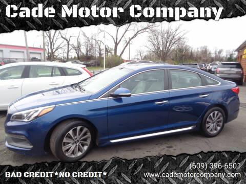 2015 Hyundai Sonata for sale at Cade Motor Company in Lawrence Township NJ