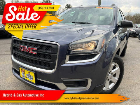2013 GMC Acadia for sale at Hybrid & Gas Automotive Inc in Aberdeen MD
